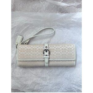 Coach Ivory Long Wallet Wristlet
